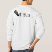 フィットネスまたは健康の教祖 Tシャツ (裏面)