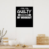 フィットネスやる気を起こさせるが私のトレーニングを殺した ポスター (キッチン)