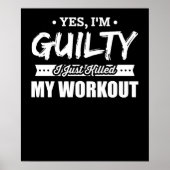 フィットネスやる気を起こさせるが私のトレーニングを殺した ポスター (正面)