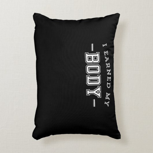 フィットネスやる気を起こさせることわざIが体を獲得 アクセントクッション (正面(垂直))