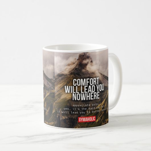 フィットネスやる気を起こさせるジム コーヒーマグカップ (正面右)