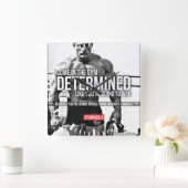 フィットネスやる気を起こさせるジム スクエア壁時計 (ホーム)