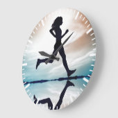 フィットネスやる気を起こさせるジム ラージ壁時計 (傾斜)