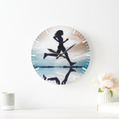 フィットネスやる気を起こさせるジム ラージ壁時計 (ホーム)