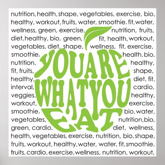 フィットネスやる気を起こさせるデザイン ポスター (正面)