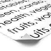 フィットネスやる気を起こさせるポスター ポスター (コーナー)