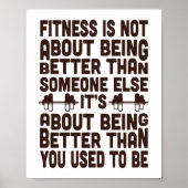 フィットネスやる気を起こさせる引用文、ジムデコールポスター ポスター (正面)