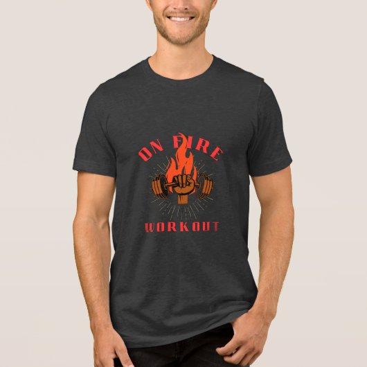 フィットネスを燃やせ トライブレンドTシャツ (正面)