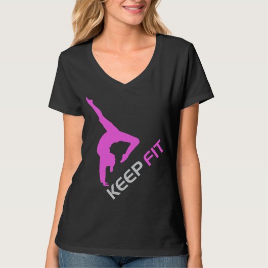 フィットネスを維持する Tシャツ (正面)