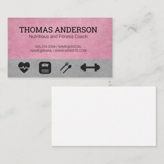フィットネスアイコン 名刺 (正面/裏面)