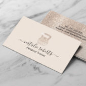 フィットネスアイボリーケトルベルロゴパーソナルトレーナー 名刺