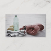 フィットネスインストラクターオンホワイト 名刺 (裏面)