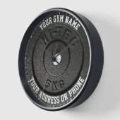 フィットネスインストラクタートレーニングジムオーナージムコーチ 壁時計 (傾斜)