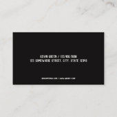 フィットネスインストラクターパーソナルトレーナー 名刺 (裏面)