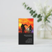 フィットネスインストラクターランナーズインザサンセット 名刺 (スタンド正面)