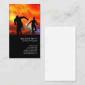 フィットネスインストラクターランナーズインザサンセット 名刺 (正面/裏面)