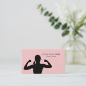 フィットネスインストラクター名刺テンプレート 名刺 (スタンド正面)