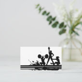 フィットネスインストラクター名刺 名刺 (スタンド正面)