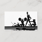 フィットネスインストラクター名刺 名刺 (正面)