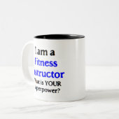 フィットネスインストラクター ツートーンマグカップ (正面左)