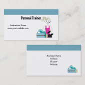 フィットネスインストラクター 名刺 (正面/裏面)