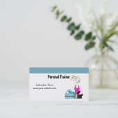 フィットネスインストラクター 名刺 (スタンド正面)