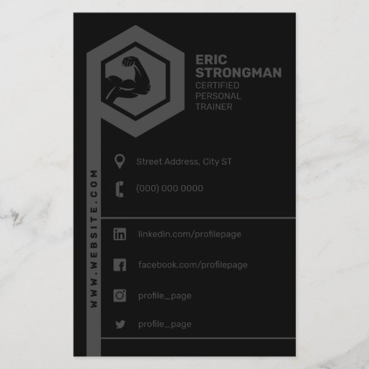 フィットネスインスパイアグ・ブラック チラシ (正面)