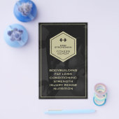 フィットネスインスパイア男らしモダン業 チラシ (シングル)