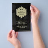 フィットネスインスパイア男らしモダン業 チラシ (ハンドル)