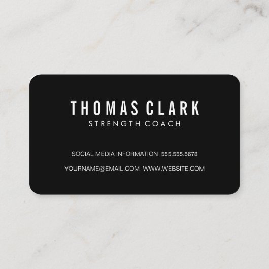 フィットネスウェイトグレーテクスチャ 名刺 (裏面)