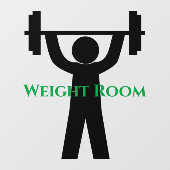 フィットネスウェイトデザインウィンドウロック ウィンドウサイン (シート)