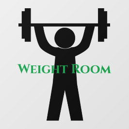 フィットネスウェイトデザインウィンドウロック ウィンドウサイン