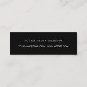 フィットネスウェイト黒テクス動揺してチャ スキニー名刺 (裏面)