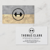 フィットネスウェイト2トーンテクスチャ 名刺 (正面/裏面)