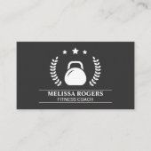 フィットネスウエイシンプルト白黒 名刺 (正面)