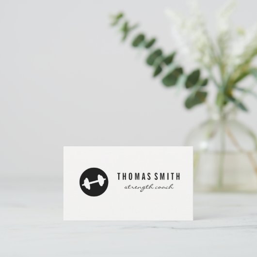 フィットネスウエイトミニマリスト 名刺 (スタンド正面)