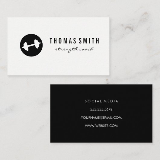 フィットネスウエイトミニマリスト 名刺 (正面/裏面)