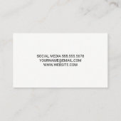 フィットネスエクササイズのロゴ 名刺 (裏面)