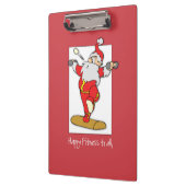 フィットネスエクササイズクリスマスウィズサンタ クリップボード (左)