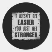 フィットネスエクササイズジムトレーニングスポーツギフトおもしろいアイディア ラウンドシール (正面)