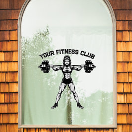 フィットネスカスタムクラブデザインブランディング ウィンドウサイン