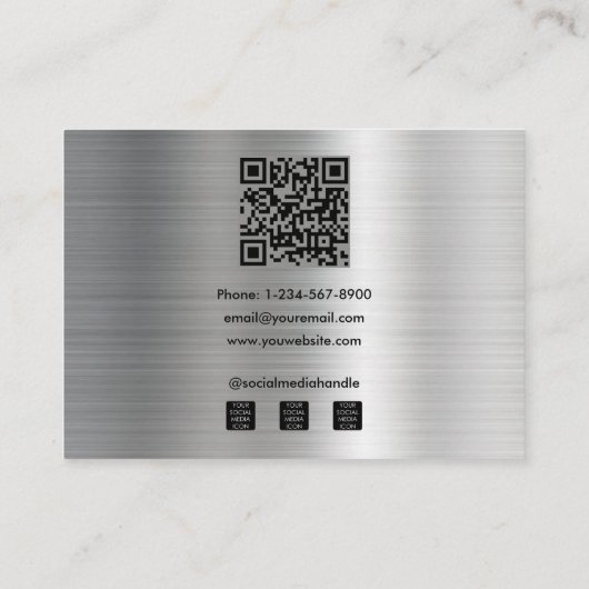 フィットネスカスタムコーチSNS 3写真 名刺 (裏面)