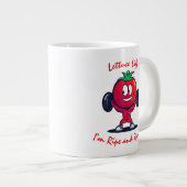 フィットネスカスタムトマ予測できなトリフト重み ジャンボコーヒーマグカップ (正面右)