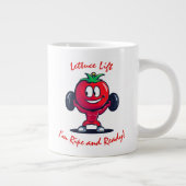 フィットネスカスタムトマ予測できなトリフト重み ジャンボコーヒーマグカップ (右)