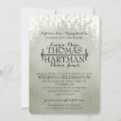 フィットネスカールバースパークル結婚ズ 招待状 (正面)