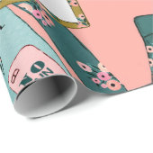 フィットネスガーリー花柄 ラッピングペーパー (ロールコーナー)