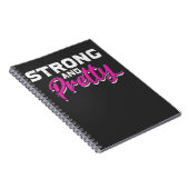 フィットネスガールウエイトリフティングメスジムトレーニング ノートブック (右側)