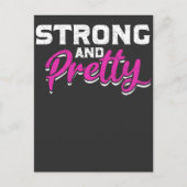 フィットネスガールウエイトリフティングメスジムトレーニング ポストカード (正面)