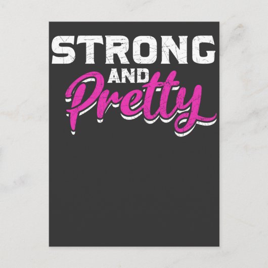 フィットネスガールウエイトリフティングメスジムトレーニング ポストカード (正面)