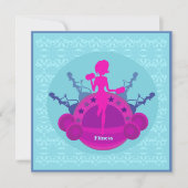 フィットネスガールトレーニング招待状 招待状 (正面)